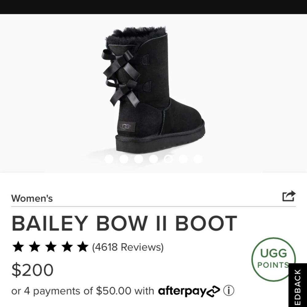 bailey bow ii boot in black